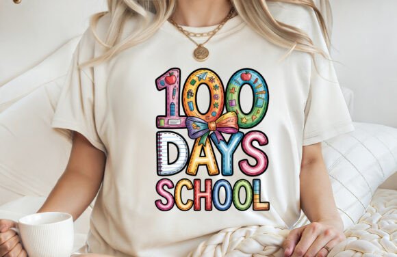 100 Days of School T-Shirt Design PNG: Creative Asset Guide