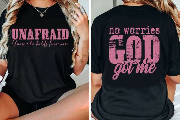 Christian Unafraid, God Got Me Design: A Faith-Based Graphic Asset for Modern Creators