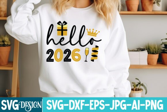 Designing the Future: Hello 2026 SVG & PNG Visual Assets