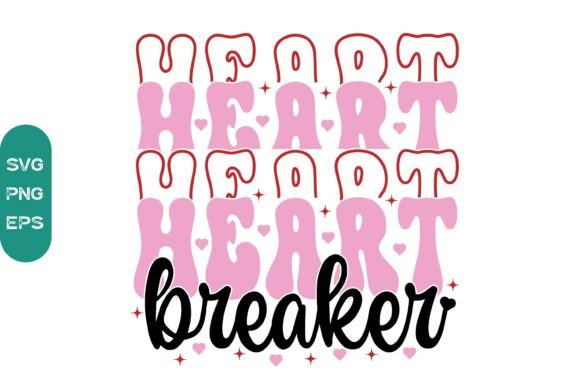 Heart Breaker Valentine Day SVG Design