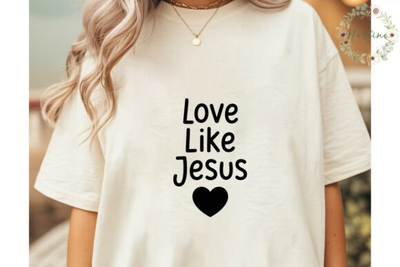 Love Like Jesus Heart Sublimation Design: A Professional Asset for Modern Creatives