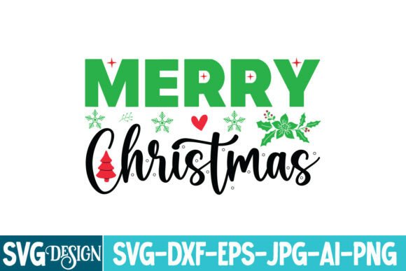 Merry Christmas SVG Design: Festive Vector Graphics for Creative Projects