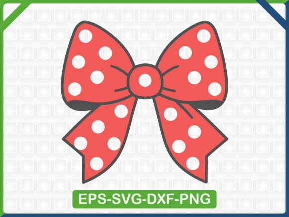 Red Polka Dot Bow: A Versatile Embroidery SVG Design