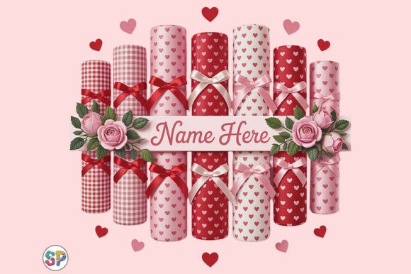 Romantic Hearts, Roses and Ribbon Design: Elevate Your Visual Projects