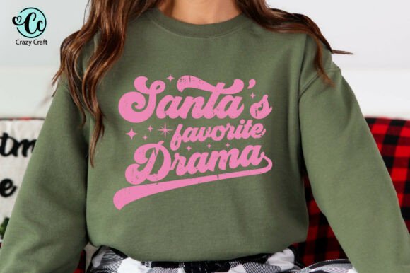 Santa's Favorite Drama: A Versatile Christmas Design