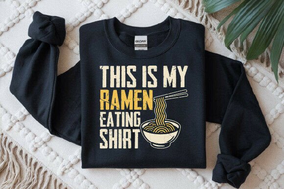 This is My Ramen Eating T-shirt Design: A Graphic Designer's Asset