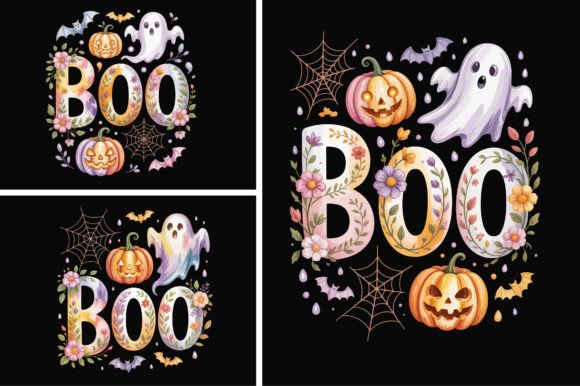 Unleash Spooky Creativity with This Boo Halloween T-Shirt Design
